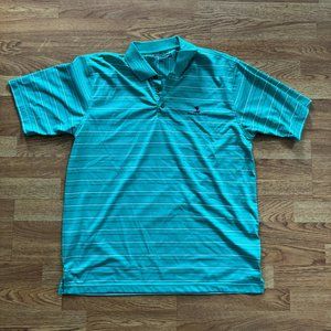 Teal/Green Pebble Beach men's golf shirt